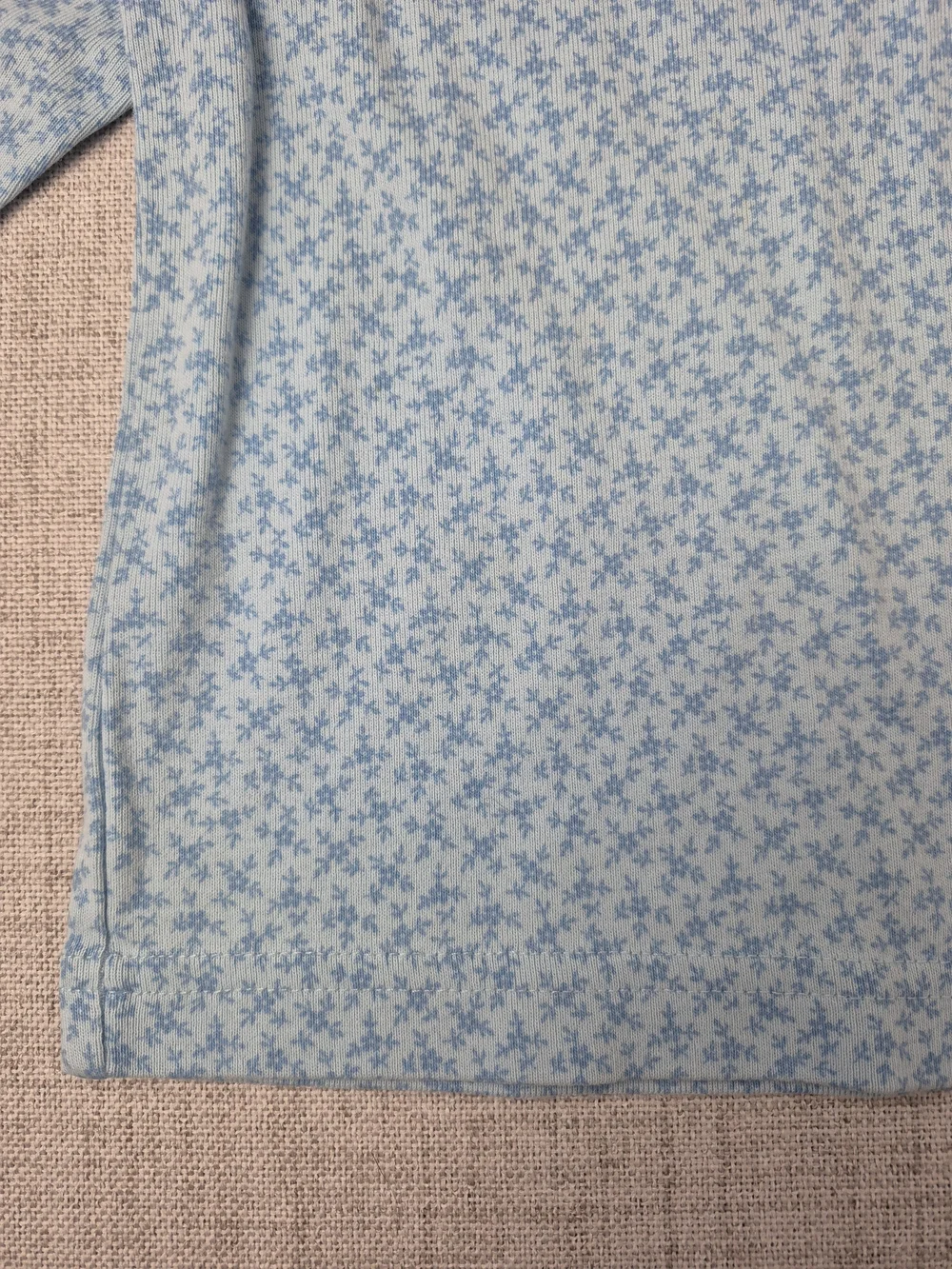 Vintage 2001 Gymboree Girls Size 4 Medium Blue Floral Ditsy Long Sleeve Top Y2K